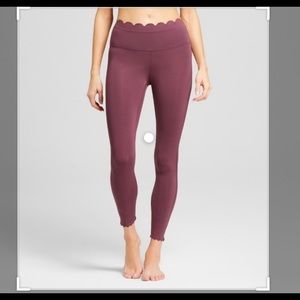 Joy Lab scalloped leggings - purple